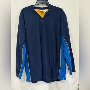 Navy and Blue Long Sleeve Shirt